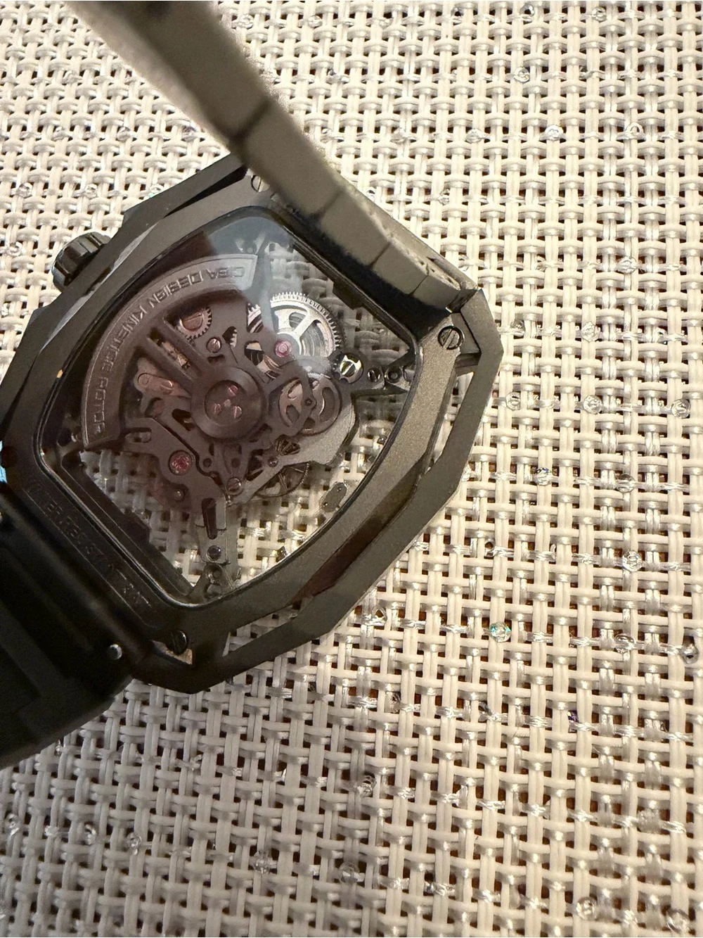 CIGA Design Skeleton Automatic Mechanical Watch in Stainless Steel, LIKE NEW